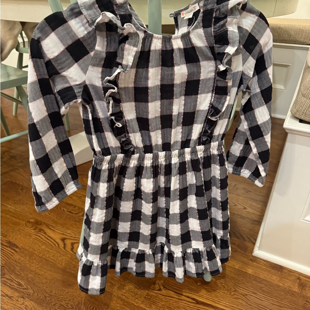 Crewcuts black and White Checkered Dress